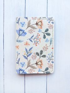 Шкіряна обкладинка на паспорт книжку :: Біла (принт 371)