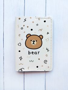 Шкіряна обкладинка на паспорт книжку :: Біла (принт 76)