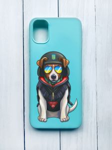 Матовий чохол для Samsung Galaxy A51 (2020)/A515 Бірюзовий :: Пес Патрон (принт 4)