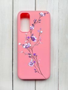 Матовий чохол на Samsung Galaxy A14 5G Рожевий :: Гілочка квітів (принт 278)