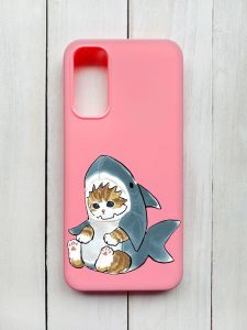 Матовий чохол на Samsung Galaxy A14 5G Рожевий :: Кошеня (принт 120)