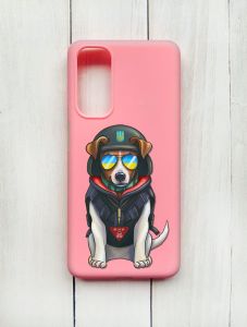 Матовий чохол на Samsung Galaxy M54 Рожевий :: Пес Патрон (принт 4)