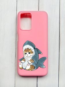 Матовий чохол на Xiaomi Redmi 10 Рожевий :: Кошеня (принт 120)