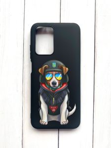Матовий чохол на Xiaomi Redmi 10 Чорний :: Пес Патрон (принт 4)