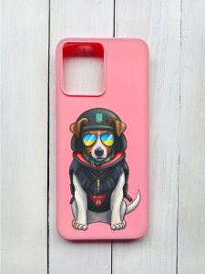 Матовий чохол на Xiaomi Redmi 12 Рожевий :: Пес Патрон (принт 4)