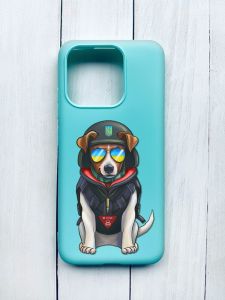 Матовий чохол на Xiaomi Redmi 12C Бірюзовий :: Пес Патрон (принт 4)