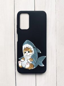 Матовий чохол на Xiaomi Redmi 9T Чорний :: Кошеня (принт 120)