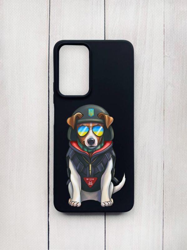 Матовий чохол на Xiaomi Redmi Note 11 Pro Чорний :: Пес Патрон (принт 4)