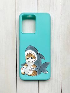 Матовий чохол на Xiaomi Redmi Note 12 Бірюзовий :: Кошеня (принт 120)