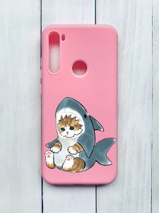 Матовий чохол на Xiaomi Redmi Note 8T Рожевий :: Кошеня (принт 120)