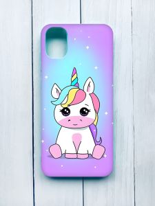 Матовий чохол для Samsung Galaxy A51 (2020)/A515 Бірюзовий :: Єдиноріг (принт 103)