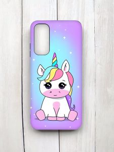 Матовий чохол на Samsung Galaxy A05s (A057) Чорний :: Єдиноріг (принт 103)