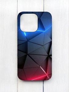 Матовий чохол на iPhone 15 Pro Чорний :: Рельєфний фон (принт 36)