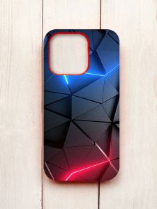 Матовий чохол на iPhone 15 Pro Червоний :: Рельєфний фон (принт 36)