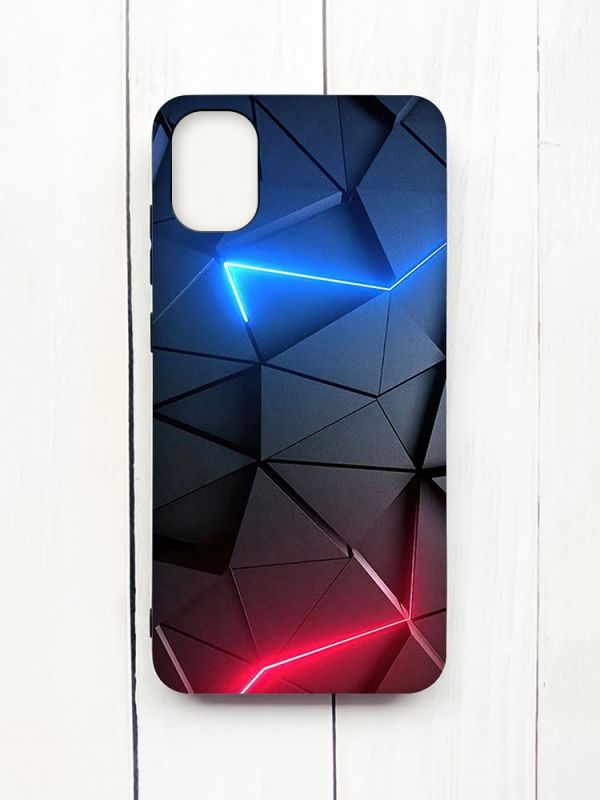 Матовий чохол на Samsung Galaxy A05 (A055) Чорний :: Рельєфний фон (принт 36)
