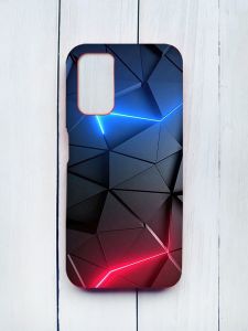 Матовий чохол на Xiaomi Redmi 9T Червоний :: Рельєфний фон (принт 36)