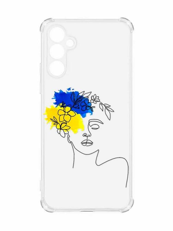Чохол з потовщеними кутами на Samsung Galaxy A55 (A556) :: Українка Арт (принт 3)