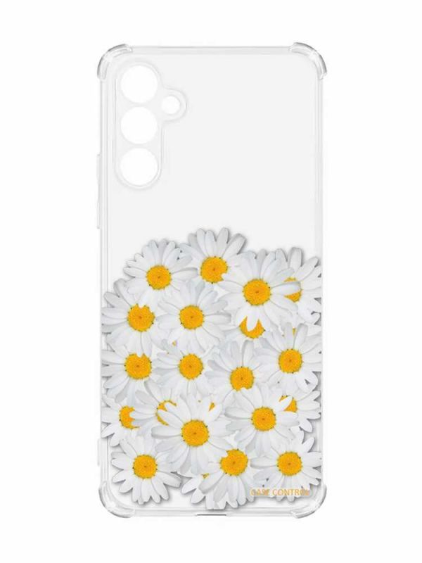 Чохол з потовщеними кутами на Samsung Galaxy A55 (A556) :: Букет ромашок (принт 40)