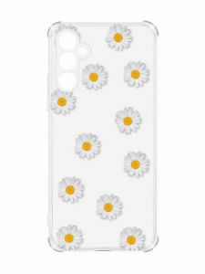 Чохол з потовщеними кутами на Samsung Galaxy A55 (A556) :: Фон ромашки (принт 41)