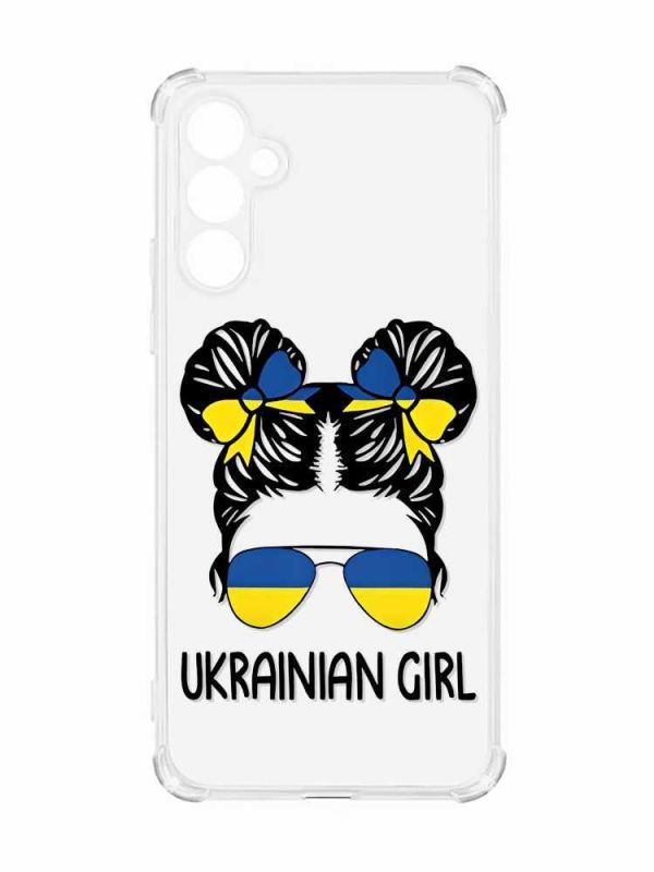 Чохол з потовщеними кутами на Samsung Galaxy A55 (A556) :: Українська дівчина (принт 113)