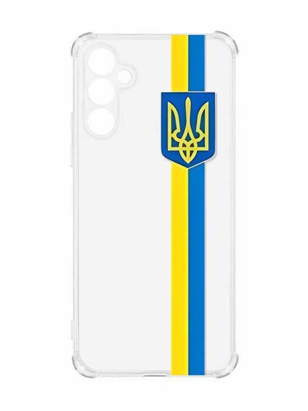 Чохол з потовщеними кутами на Samsung Galaxy A55 (A556) :: Стрічка Україна (принт 253)
