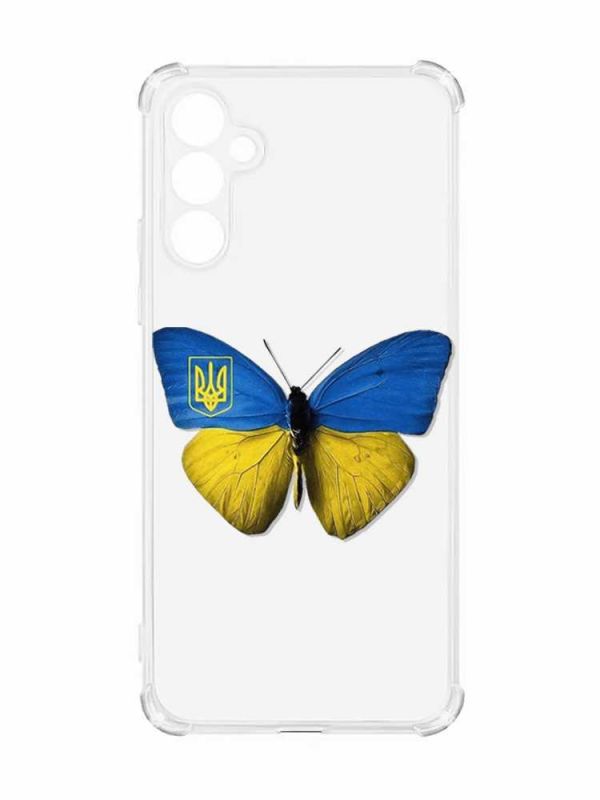 Чохол з потовщеними кутами на Samsung Galaxy A55 (A556) :: Метелик Україна (принт 255)