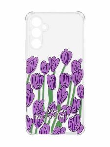 Чохол з потовщеними кутами на Samsung Galaxy A55 (A556) :: Тюльпани (принт 265)