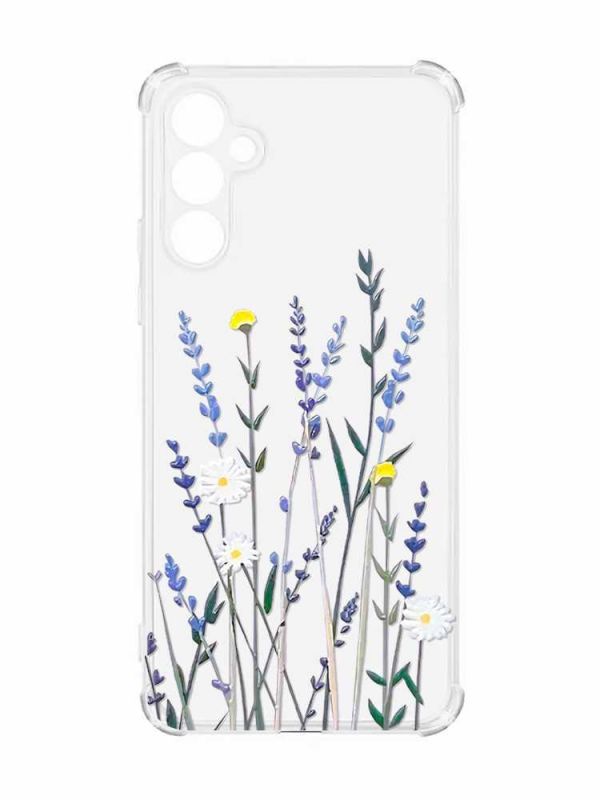Чохол з потовщеними кутами на Samsung Galaxy A55 (A556) :: Польові квіти (принт 270)