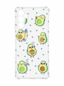Чохол з потовщеними кутами на Samsung Galaxy A55 (A556) :: Авокадо на відпочинку (принт 302)