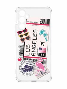 Чохол з потовщеними кутами на Samsung Galaxy A55 (A556) :: Подорожі. Лос-Анджелес (принт 328)