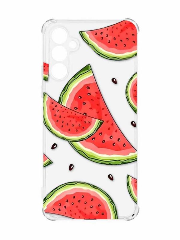 Чохол з потовщеними кутами на Samsung Galaxy A55 (A556) :: Скибки кавуна (принт 342)