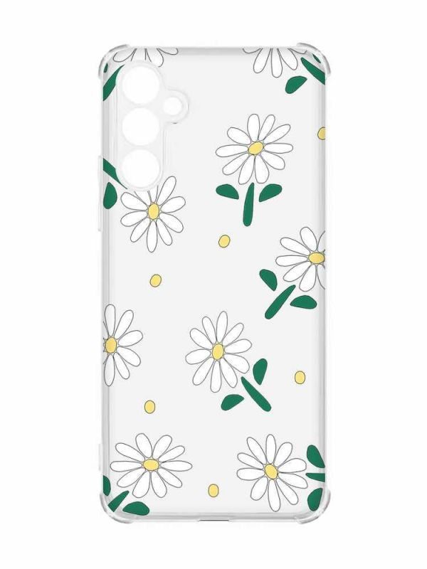Чохол з потовщеними кутами на Samsung Galaxy A55 (A556) :: Ромашки (принт 368)