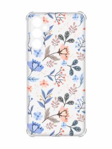 Чохол з потовщеними кутами на Samsung Galaxy A55 (A556) :: Квітковий фон (принт 371)
