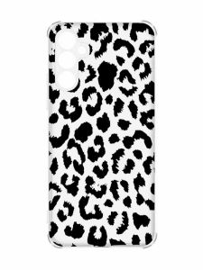 Чохол з потовщеними кутами на Samsung Galaxy A55 (A556) :: Леопардовий принт (принт 374)
