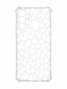 Чохол з потовщеними кутами на Samsung Galaxy A55 (A556) :: Леопардовий принт Білий (принт 375)
