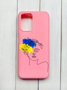 Матовий чохол на Xiaomi Redmi 10 Рожевий :: Українка Арт (принт 3)