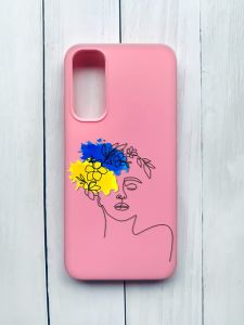 Матовий чохол на Samsung Galaxy A05s (A057) Рожевий :: Українка Арт (принт 3)
