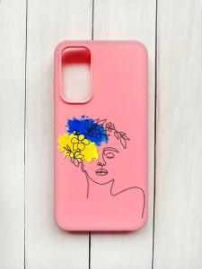 Матовий чохол на Samsung Galaxy A15 (A155) Рожевий :: Українка Арт (принт 3)
