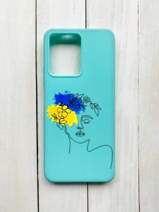 Матовий чохол на Xiaomi Redmi Note 12 Бірюзовий :: Українка Арт (принт 3)