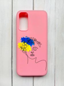 Матовий чохол на Samsung Galaxy A14 5G Рожевий :: Українка Арт (принт 3)