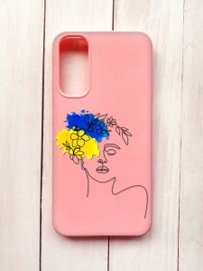 Матовий чохол на Samsung A34 5G Рожевий :: Українка Арт (принт 3)