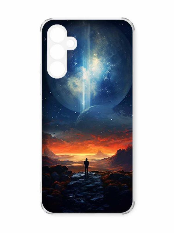 Чохол з потовщеними кутами на Samsung Galaxy A55 (A556) :: Космос (принт 247)