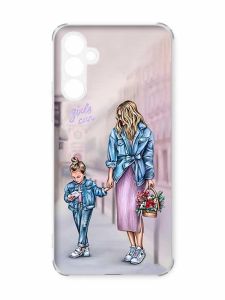 Чохол з потовщеними кутами на Samsung Galaxy A55 (A556) :: Мама і донька (принт 56)