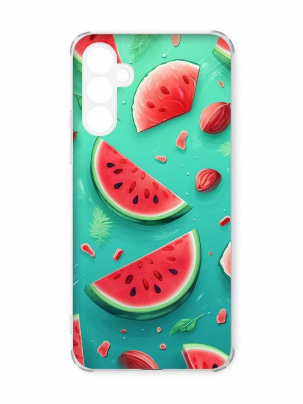 Чохол з потовщеними кутами на Samsung Galaxy A55 (A556) :: Скибки кавуна (принт 340)