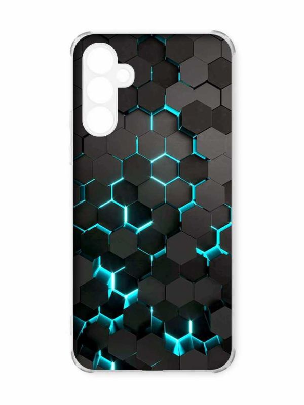 Чохол з потовщеними кутами на Samsung Galaxy A55 (A556) :: Соти 3D (принт 357)