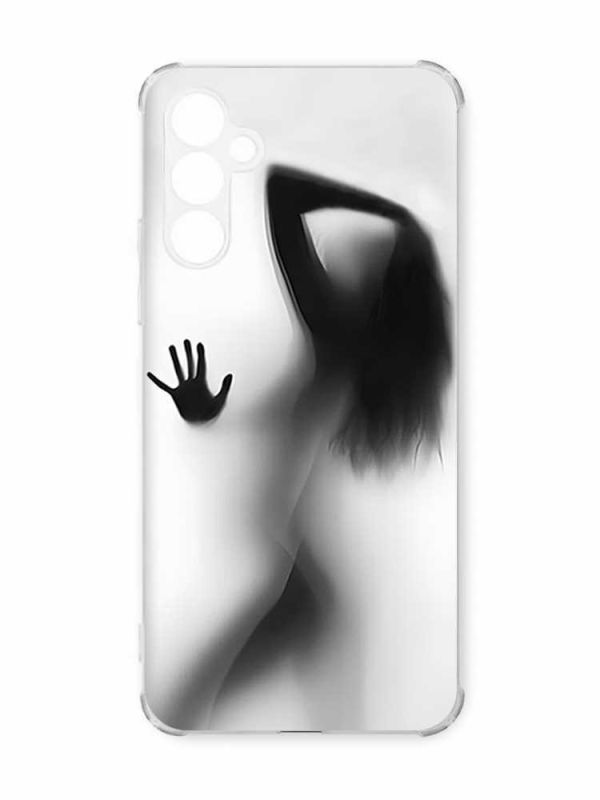 Чохол з потовщеними кутами на Samsung Galaxy A55 (A556) :: Силует дівчини (принт 66)