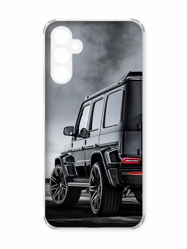 Чохол з потовщеними кутами на Samsung Galaxy A55 (A556) :: Авто чорне (принт 235)