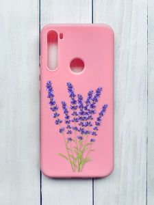 Матовий чохол на Xiaomi Redmi Note 8T Рожевий :: Лаванда (принт 28)