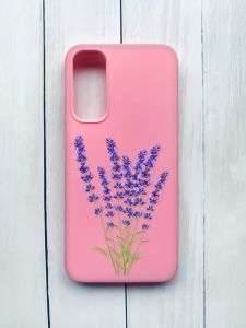 Матовий чохол на Samsung Galaxy A05s (A057) Рожевий :: Лаванда (принт 28)