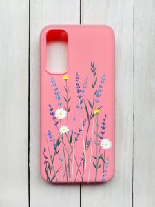 Матовий чохол на Samsung Galaxy A14 5G Рожевий :: Польові квіти (принт 270)